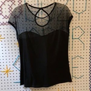 ROCK STEADY shoulder mesh shirt, sz 1X